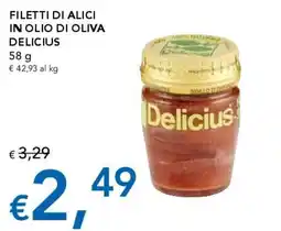 Migross Superstore Filetti di alici in olio di oliva Delicius offerta
