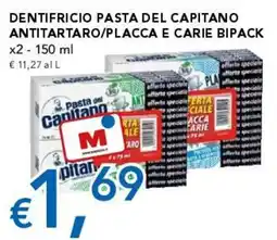 Migross Superstore Dentifricio pasta del capitano antitartaro/placca e carie bipack offerta