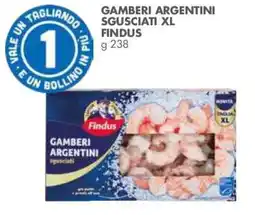 Italmark Gamberi argentini sgusciati Findus offerta