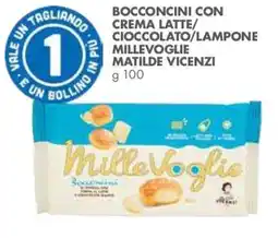 Italmark Bocconcini con crema latte cioccolato lampone MilleVoglie offerta