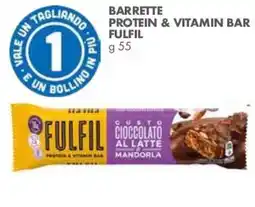 Italmark Fulfil barretta proteica e vitamine cioccolato al latte mandorla offerta