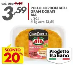 Italmark Pollo cordon bleu gran dorate AIA offerta