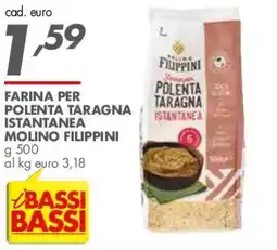Italmark Farina per polenta taragna istantanea Molino Filippini offerta