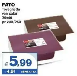 Boningros Cash and Carry Fato Tovaglietta vari colori offerta