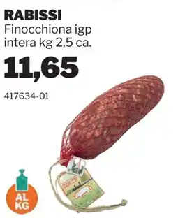 GrosMarket Rabissi Finocchiona igp offerta