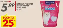 Italmark Lettiera per gatti Magic Clean Vitakraft offerta