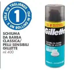 Italmark Schiuma da barba classica pelli sensibili Gillette offerta
