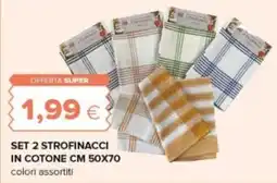 Oasi Set 2 strofinacci in cotone offerta
