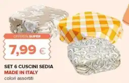 Oasi Set 6 cuscini sedia offerta