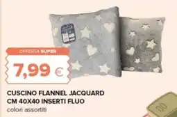 Oasi Cuscino flannel jacquard offerta