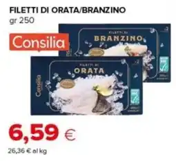 Oasi Consilia filetti di orata/branzino offerta