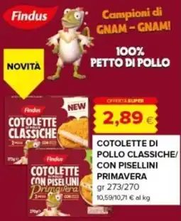 Oasi Findus Cotolette di pollo classiche offerta
