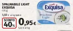 Ipercoop Spalmabile light Exquisa offerta