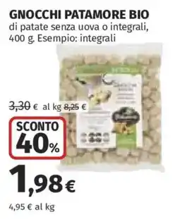 Ipercoop Gnocchi Patamore Bio offerta