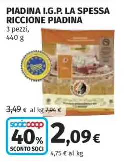Ipercoop Piadina I.G.P. La Spessa Piadina offerta