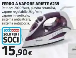 Ipercoop Ferro a vapore Ariete 6235 offerta