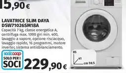 Ipercoop Daya Lavatrice slim offerta