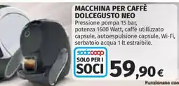 Ipercoop Macchina per caffè Dolce Gusto Neo offerta