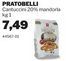 GrosMarket Pratobelli cantuccini 20% mandorla offerta