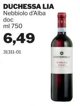 GrosMarket Duchessa lia Nebbiolo d'Alba offerta