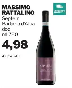 GrosMarket Septem Barbera d'Alba doc offerta