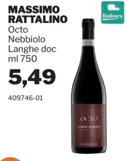 GrosMarket Octo Nebbiolo Langhe doc offerta