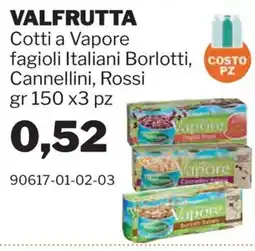 GrosMarket Valfrutta fagioli italiani borlotti, cannellini, rossi offerta