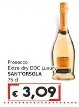 Italy Cash Prosecco Extra dry DOC Luxury Sant'Orsola offerta