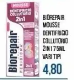 Beauty Si Biorepair mousse dentifricio collutorio 2in1 offerta