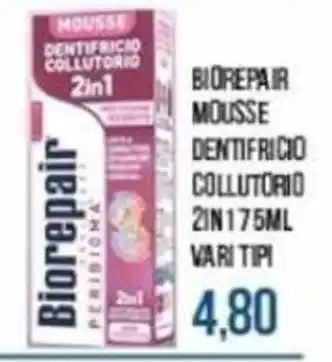 Biorepair mousse dentifricio collutorio 2in1