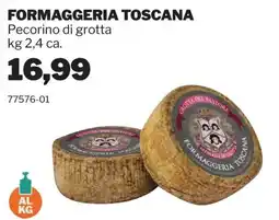 GrosMarket Pecorino di grotta Formaggeria Toscana offerta