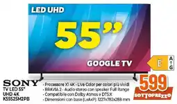 Ipercoop Sony TV LED 55" UHD 4K offerta