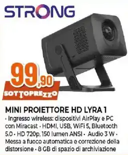 Ipercoop Strong mini proiettore hd lyra 1 offerta