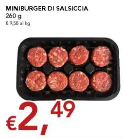 Migross Supermercati e Market Miniburger di salsiccia offerta