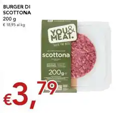 Migross Supermercati e Market Burger di scottona You & Meat. offerta