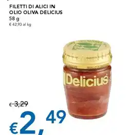 Migross Supermercati e Market Filetti di alici in olio oliva Delicius offerta