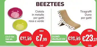 Ciotola in metallo per gatti rosa e verde