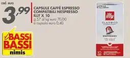 Italmark Capsule caffè espresso compatibili Nespresso ILLY offerta