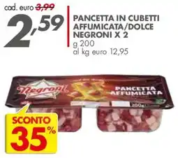 Italmark Pancetta affumicata Negroni offerta