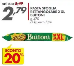 Italmark Pasta sfoglia rettangolare XXL Buitoni offerta