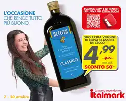 Italmark Olio extra vergine di oliva classico De Cecco offerta