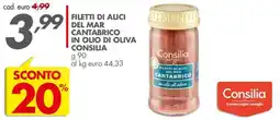 Italmark Filetti di alici del mar cantabrico in olio di oliva Consilia offerta