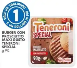 Italmark Burger con prosciutto maxi gusto teneroni special offerta