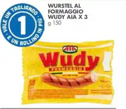 Italmark Wurstel al formaggio Wudy Aia offerta