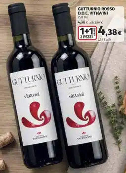 Ipercoop Gutturnio Rosso D.O.C. viti&vini offerta