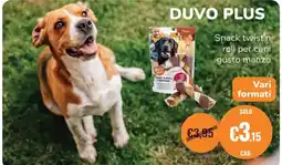 ZooPlanet Duvo Plus Snack twist'n roll per cani gusto manzo offerta