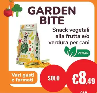 Garden Bite Snack vegetali alla frutta e/o verdura per cani