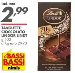 Italmark Tavolette cioccolato Lindor Lindt offerta