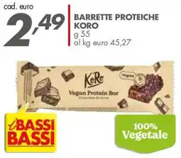 Italmark Barrette proteiche Koro offerta