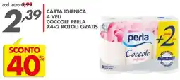 Italmark Carta igienica Coccole Perla offerta